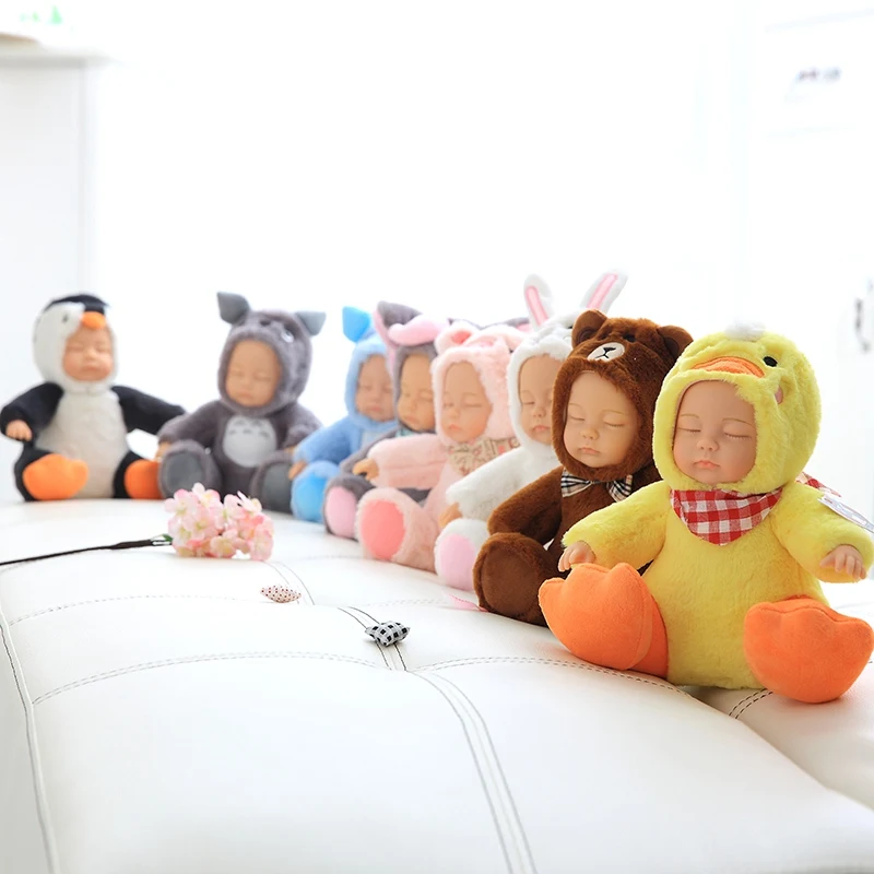 17 см 28 см горячие игрушки кукла возрожденная Спящая девочка в стиле японского аниме Тоторо костюмная поверхность для создания принта для детей