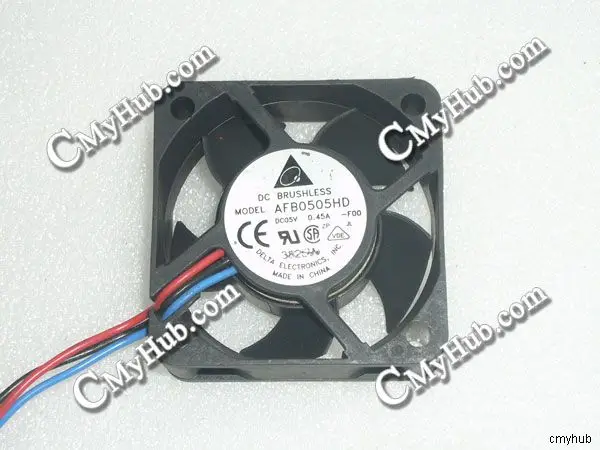 3-контактный охлаждающий вентилятор для DELTA ELECTRONICS AFB0505HD F00 DC5V 0.45A 5020 5 см 50 мм 50x50x20 |