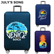 JULY'S SONG Luggage Cover 18-32'' Suitcase Elastic Protection Case Covers Trolley Thicken Dust Suitcase Case Travel Accessories