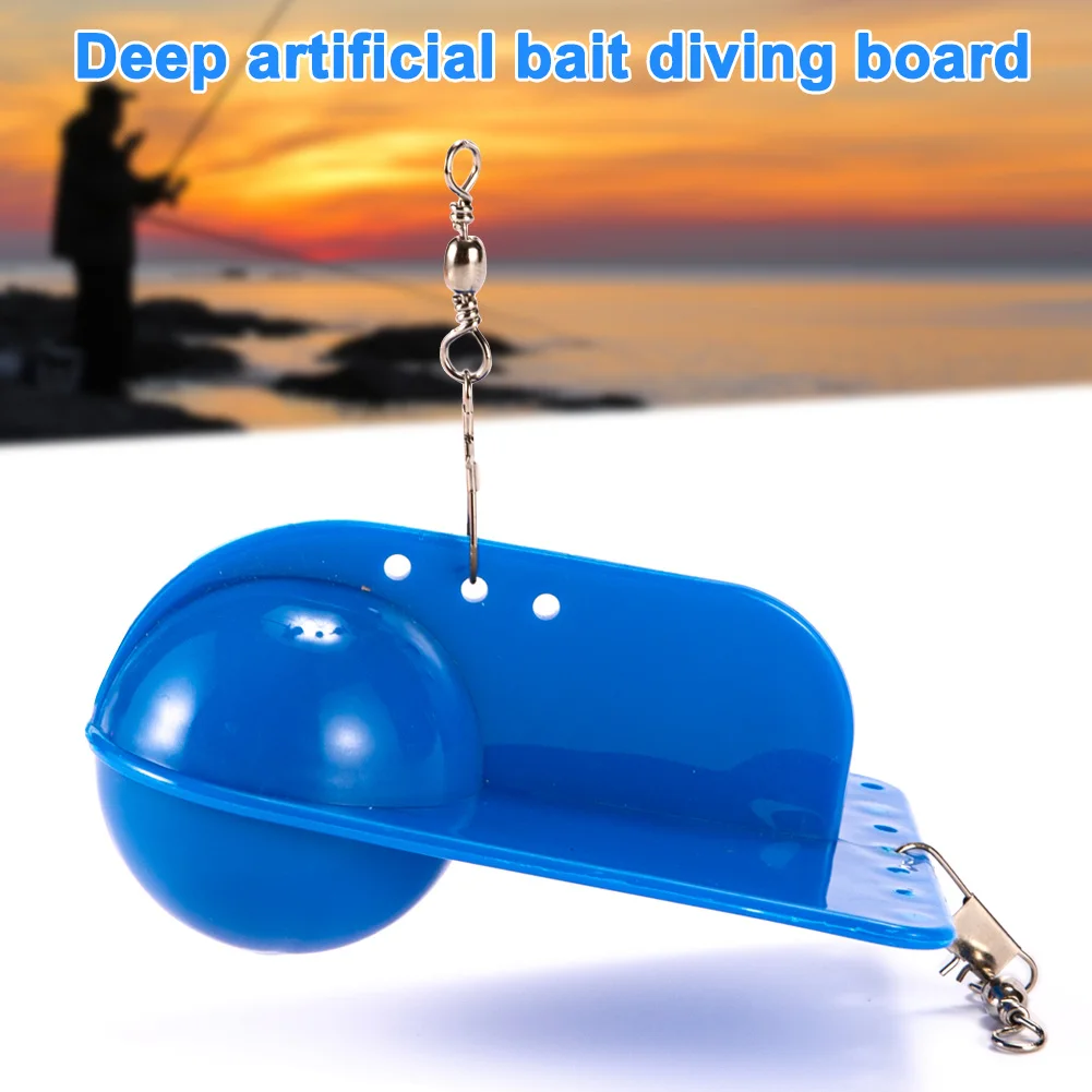 

Diving Board Fishing Trolling Adjustable Weight Deep Artificial Bait Diver Plate 19ing