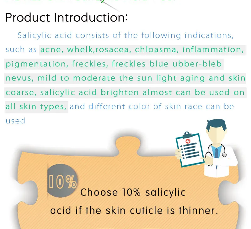 20% peeling com ácido salicílico ácido creme