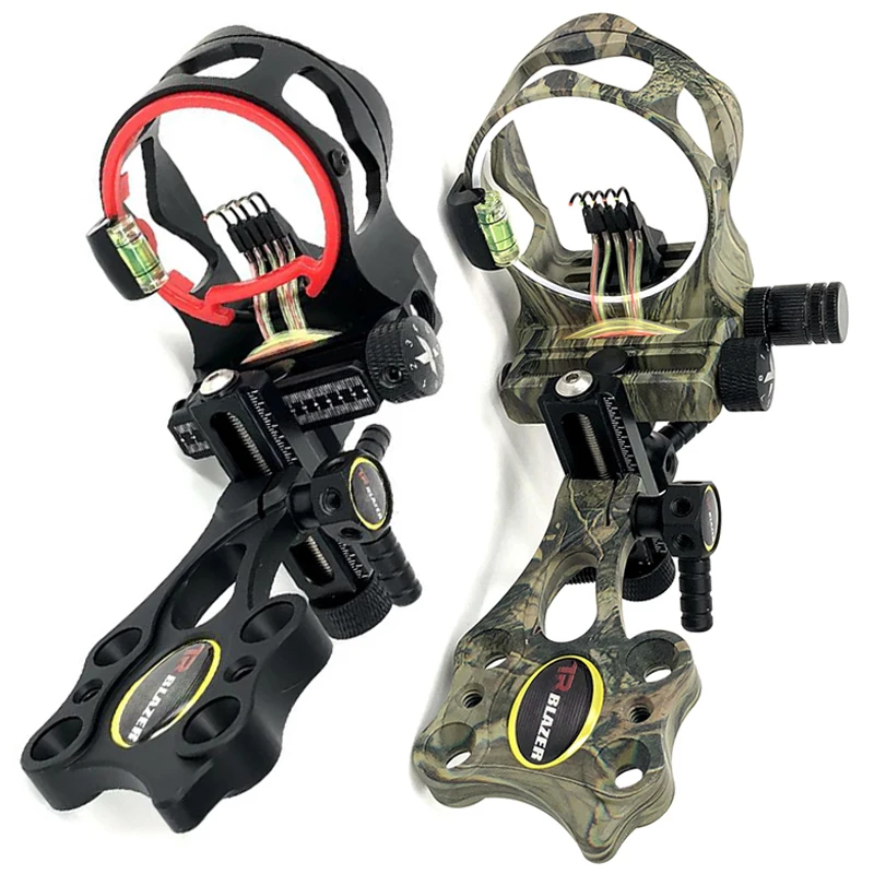 Buy 019" 5 pins Optical Fiber Compound Bow Sight Micro