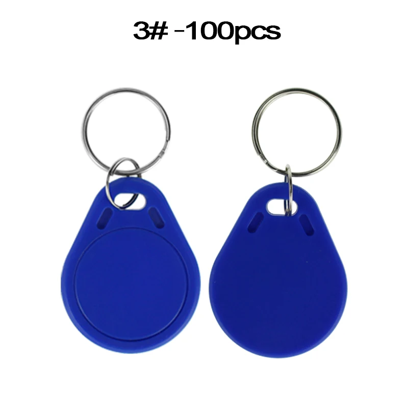 125 кГц RFID записываемые брелоки EM4305/T5577 считывание и запись ключ карта копированная система контроля доступа металлические брелоки маленький синий жетон - Цвет: N3-100 pieces