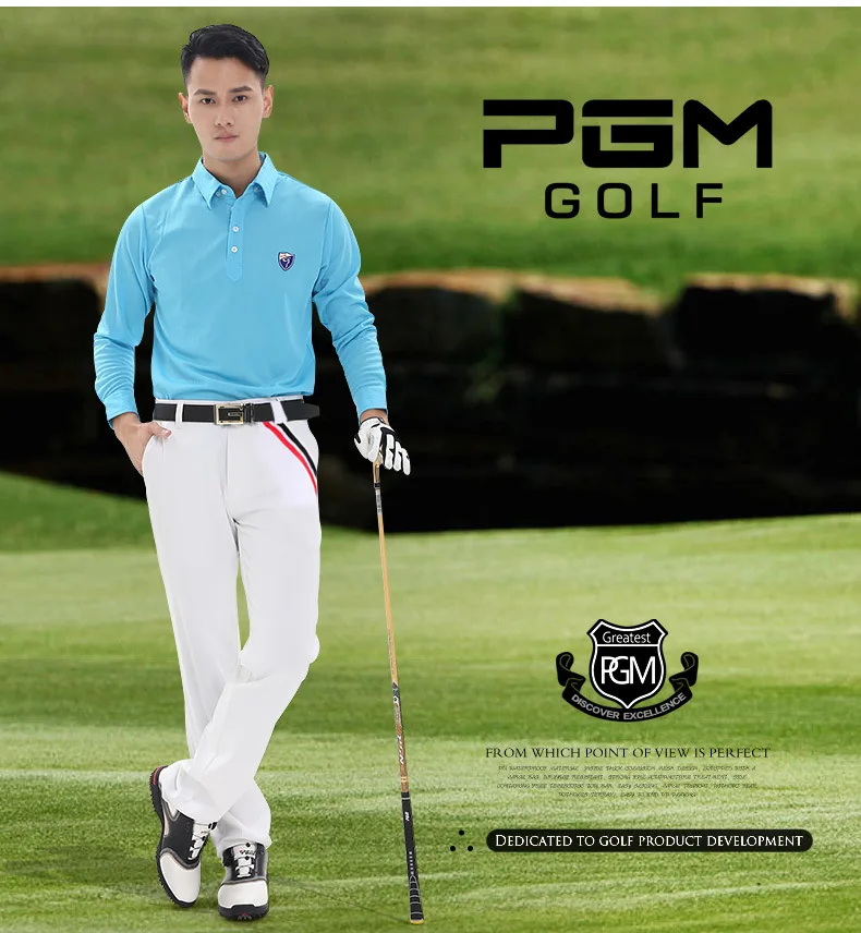 Новые мужские штаны PGM Golf осенняя одежда высокоэластичные брюки быстросохнущие тонкие брюки плюс размер XXS 3XL 98% полиэстер