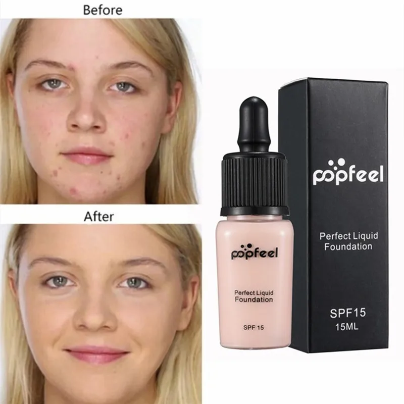 

Base Make Up Matte Liquid Foundation Cream Sun Block Face Skin Moisturizer Oil-control Full Cover Concealer Foundation Liquid