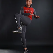 Спортивные штаны для фитнеса, мужские эластичные дышащие спортивные штаны, весенне-осенние тренировочные штаны для бега, спортзала, баскетбола, пробежек