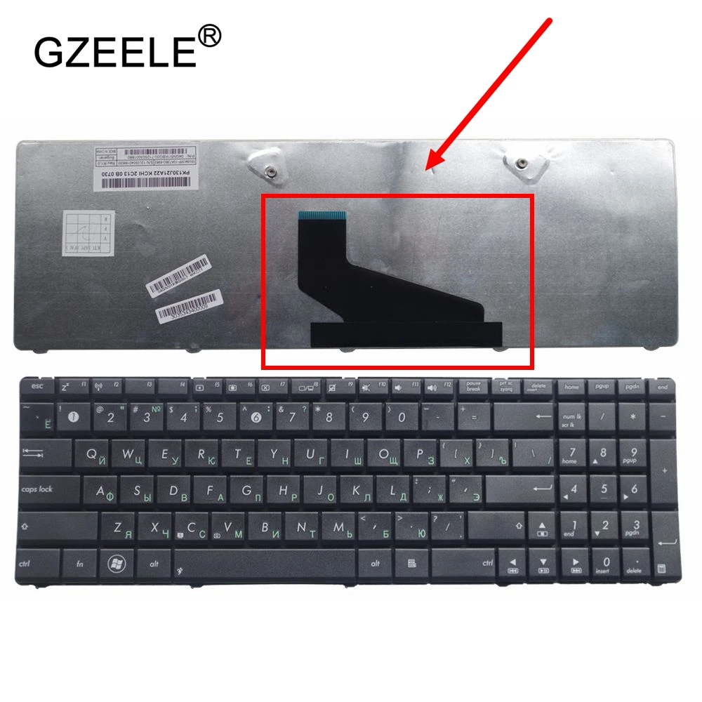 

GZEELE Russian RU laptop Keyboard for Asus X73BR X73BY X73T X73TA X73TK black