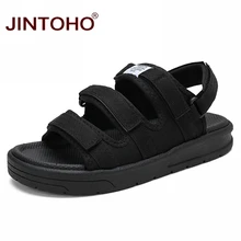 JINTOHO/модные мужские сандалии; Летние обычные пляжные сандалии на плоской подошве; летняя пляжная обувь; мужские сандалии; повседневная мужская обувь