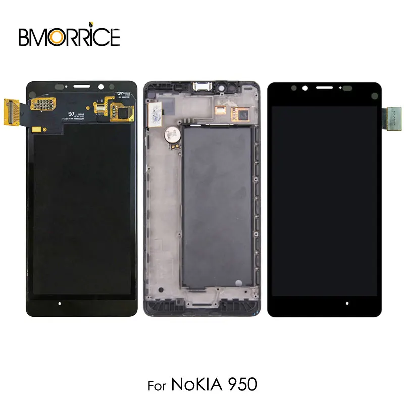 Goedkoop Originele LCD Display Voor Nokia Lumia 950 RM 1104 Touch Screen Digitizer Vergadering Vervanging Met Frame 5.2\