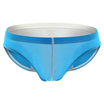 

Man Nylon Flexible Translucence Ultra Thin Invisible Sexy Low Waist Underwear Panties Brief Underpants Underwear