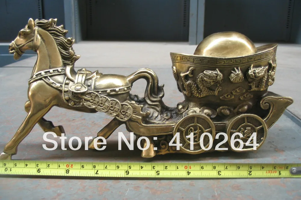 

horse good lucWealth k bronze statue (A0314)