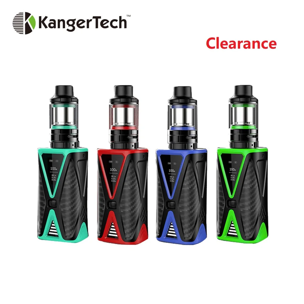 

Clearance Original Kanger Spider Vape Kit 4200mAh Battery E-cig Kit with 2ml FIVE 6 Mini Tank Max 200W Output E-cigarette Kit