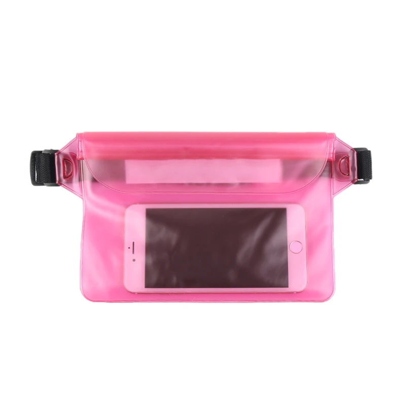 

2017 Outdoor Waterproof Pouch Bag Case with Waist Strap for Beach Swimming Boating Travel Waist Pack For Cell Phone Storage Bags