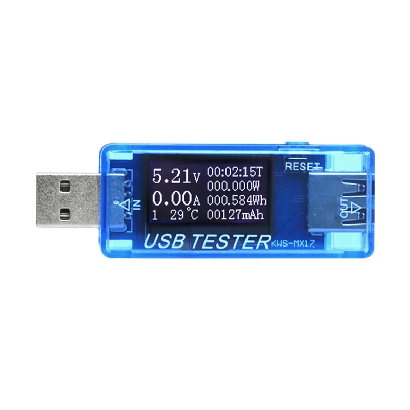 New High quality OOTDTY 8 in 1 LCD USB Current Voltage Detector Charger Capacity Tester Meter Power Bank