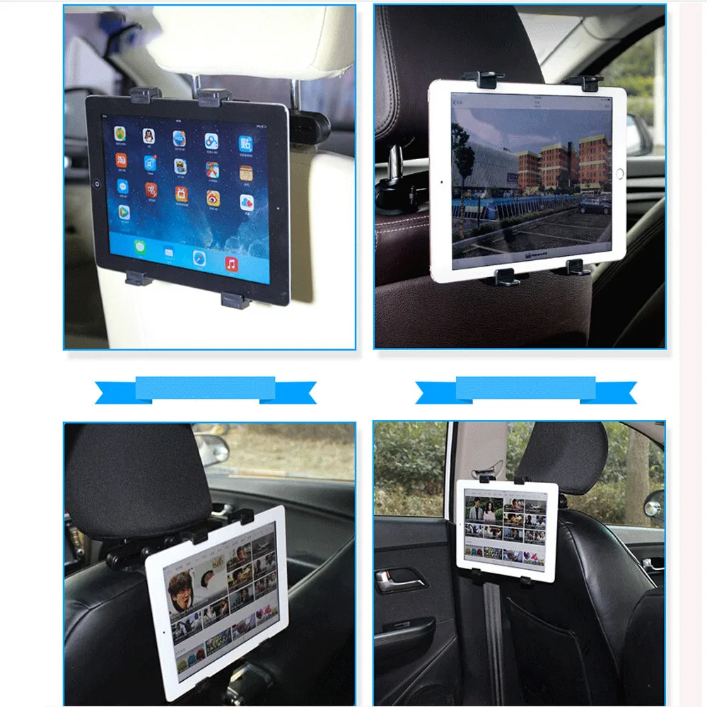 

Car universal rear seat laptop computer bracket for ipad holder 360 degree adjustable spin mount