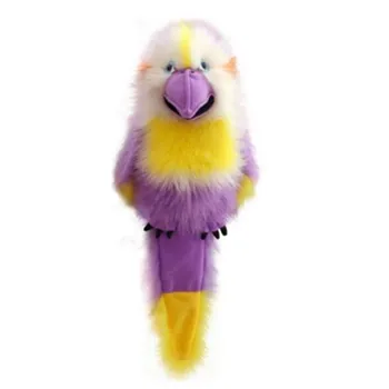 The Puppet Company Large Birds Bird of Paradise Hand Puppet Cockatiel and Crow and Purple