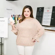 Ubetoku осень женский вязаный футболка женская рубашка с длинным рукавом в цветную полоску Топы 4XL Большие размеры Модная женская офисная одежда