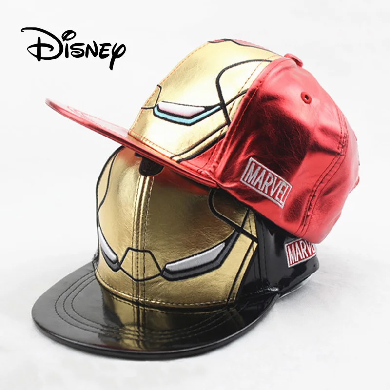 Горячие disney Костюмы аксессуары шляпа Мстители Железный человек кожаные летние