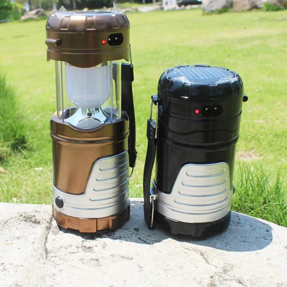 LumiParty LED Solar Lamp Portable Multifunction Handhold Camping Lamp