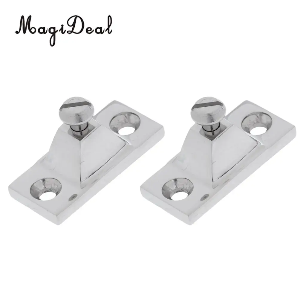 Heavy Duty 2 Pieces 316 Stainless Steel Bimini Top Deck Hinge Side Mount for Marine Boats Canopy Tops Dinghy Yacht Accessories