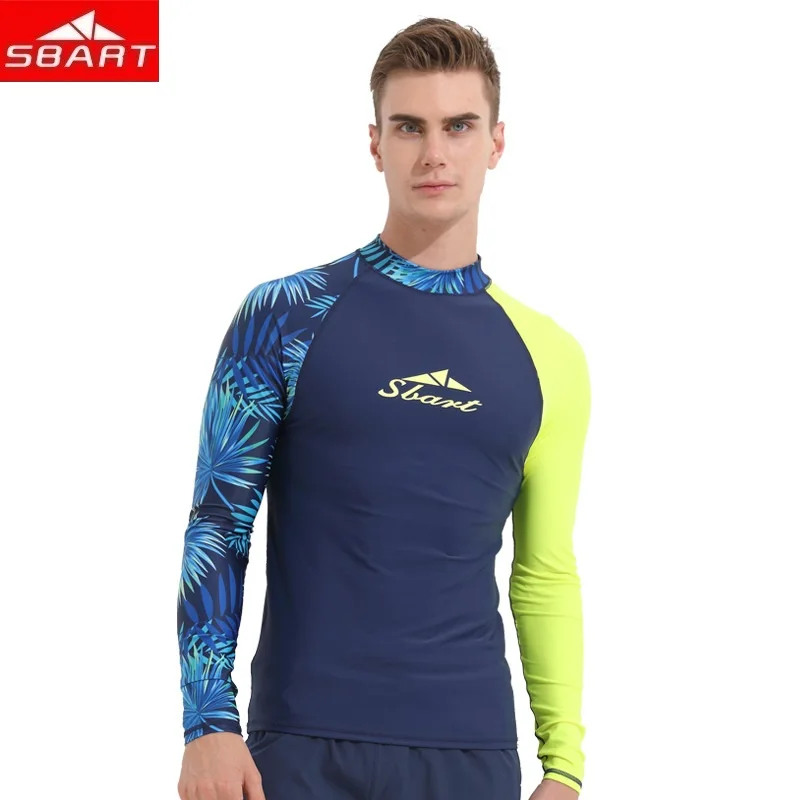 SBART2018long Sleeve Wetsuit Men Rashguard Swimming Suit Snorkeling