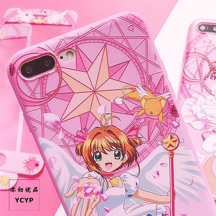 Чехол для iphone XS Max Sailor Moon+ пленка для экрана из закаленного стекла, Чехол для карт Sakura для iphone X XR 6 6 S 7 plus 8 8 plus