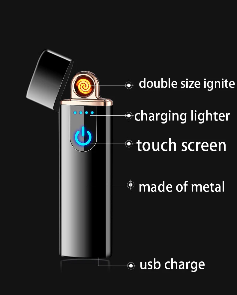 Usb-зажигалка электронная Лазерная зажигалка с логотипом Turbo Tugsten Зажигалка для курения