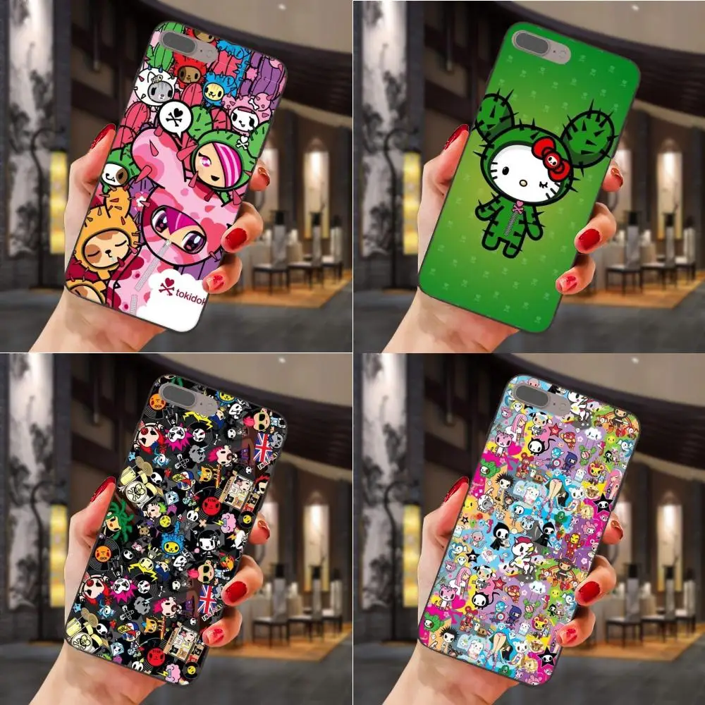 ТПУ чехлы накладки для Apple iPhone 4 4S 5 5S SE 6 6S 7 8 Plus X XS Max XR Cute Japan Tokidoki Cactus