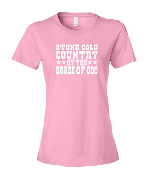 stone cold country by the grace of god shirt