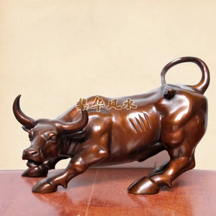 Открытие Уолл-стрит бутик медь кофе bull Бык Корова декоративные украшения