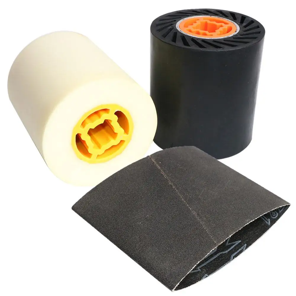 90mm*100mm Rubber Polishing Drum Wheel Sanding Sleeves Sanding Belt For