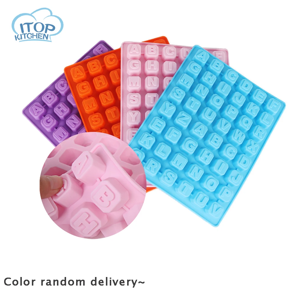 

ITOP 48Letters and Number Chocolate Mold Silicone Star Moon Mathematical Notation Mould Cake Soap Oven Tools 1pc