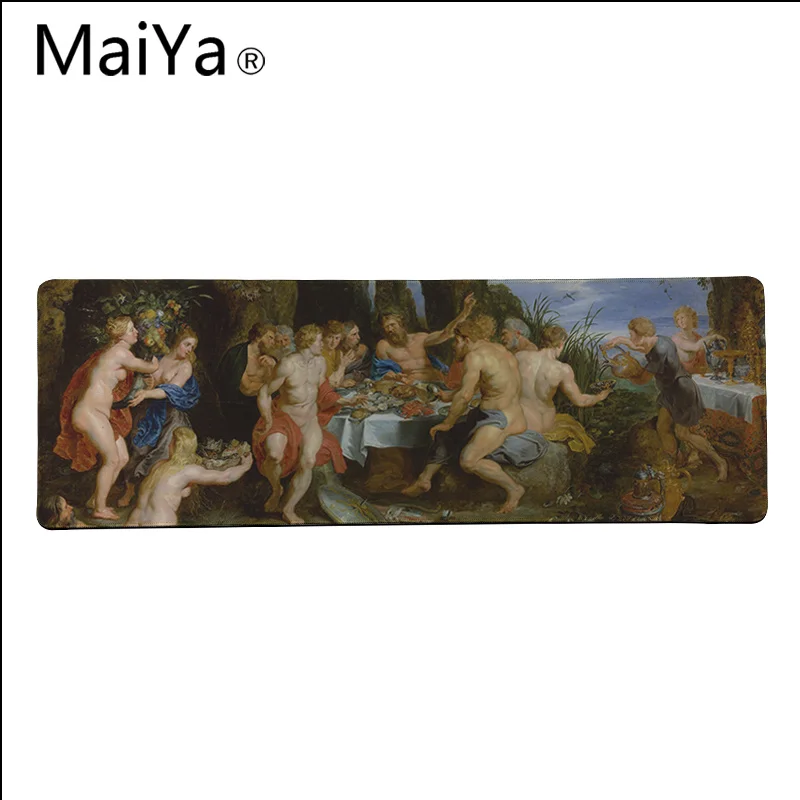 Maiya высокое качество отличное знаменитое Искусство Ван Гог Звездная ночь красивый коврик для мыши большой коврик для мыши клавиатуры коврик - Цвет: Lock Edge 40X90cm