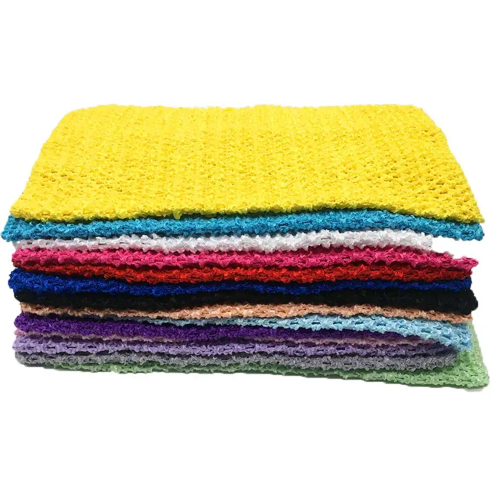 

Promotion 10x12inch Baby Toddler Girl Crochet Tutu Tops Tube Tops Chest Wrap Tulle skirts Fabric