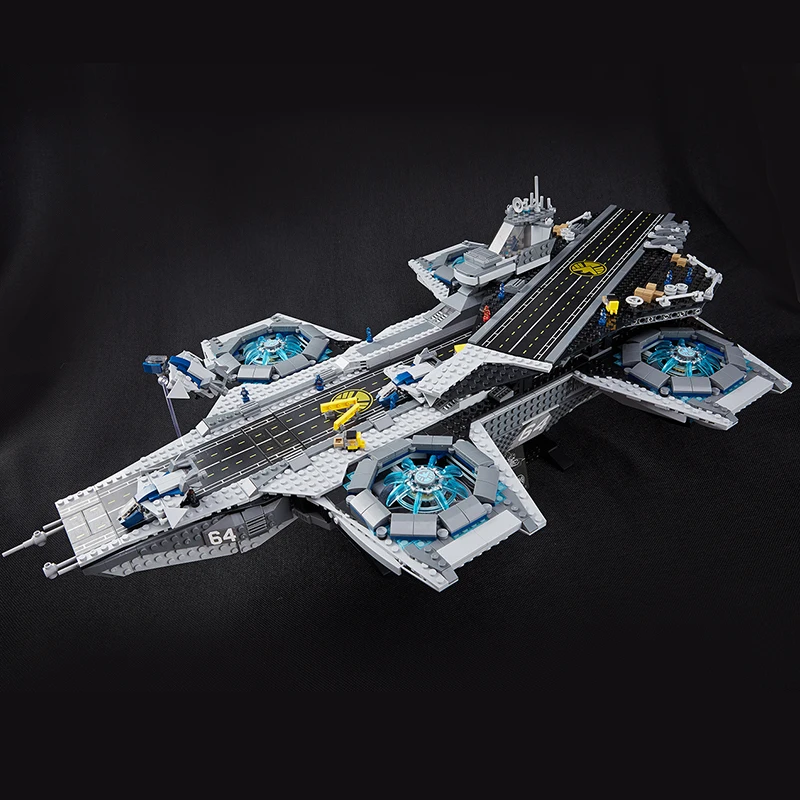 DHL 07043 Супер Герои Игрушки совместимы с 76042 щит Helicarrier модель строительные Конструкторы кирпичи новые детские игрушки brinquedos