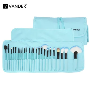 

24Pcs Blue Makeup Brushes Set Pro For Women Cosmetics Foundation Powder Contour Concealer Blender maquillaje Make Up Tool w/ Bag