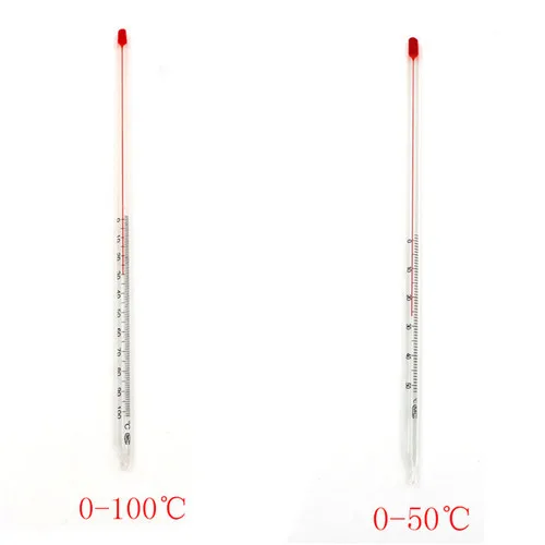0-50/0-100 градусов Цельсия стеклянный термометр для домашнего пивоварения лаборатория красная вода заполненная термометр химия стеклянная посуда