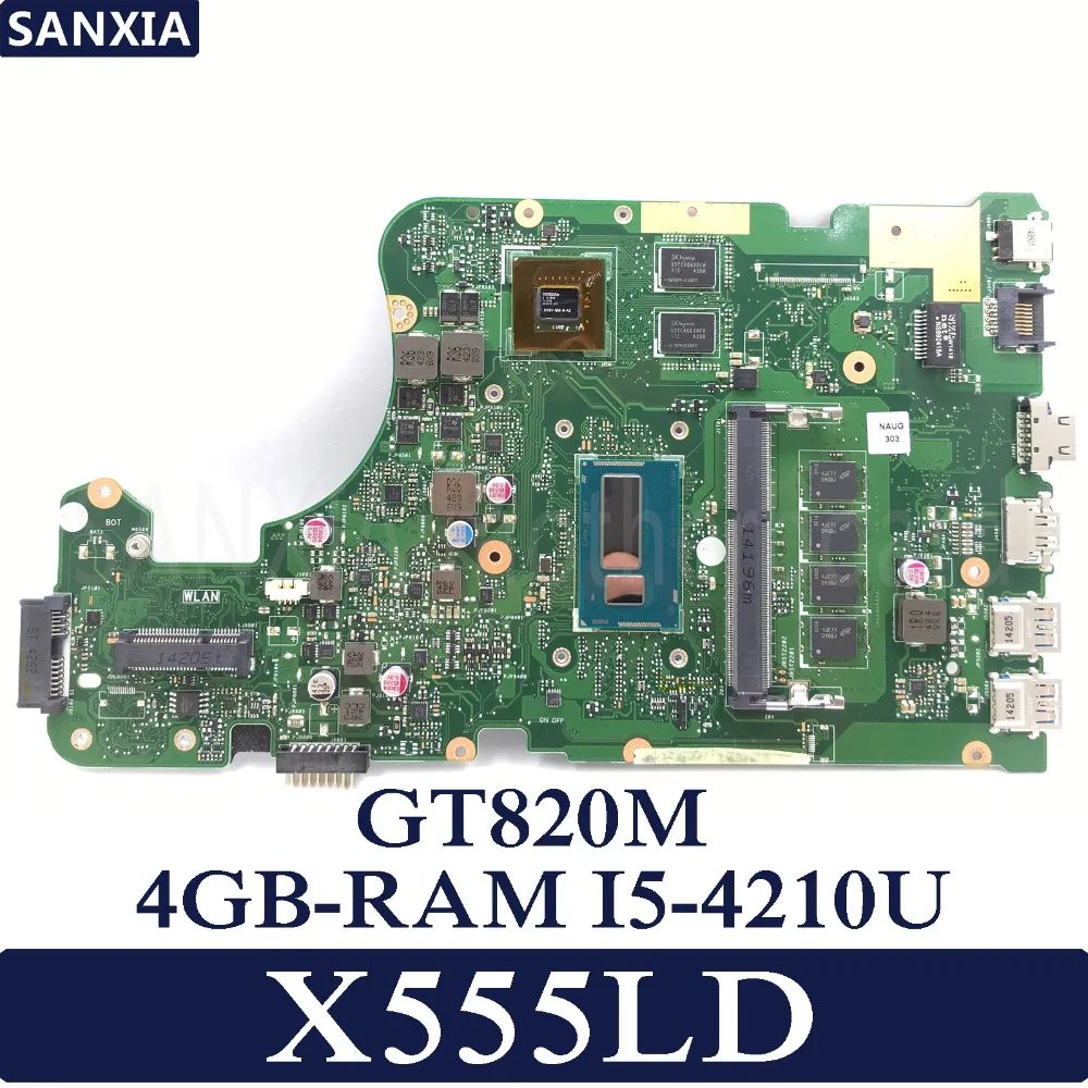 KEFU X555LD Laptop motherboard for ASUS X555LD X555LP X555LA X555L X555 Test onboard mainboard 4G RAM