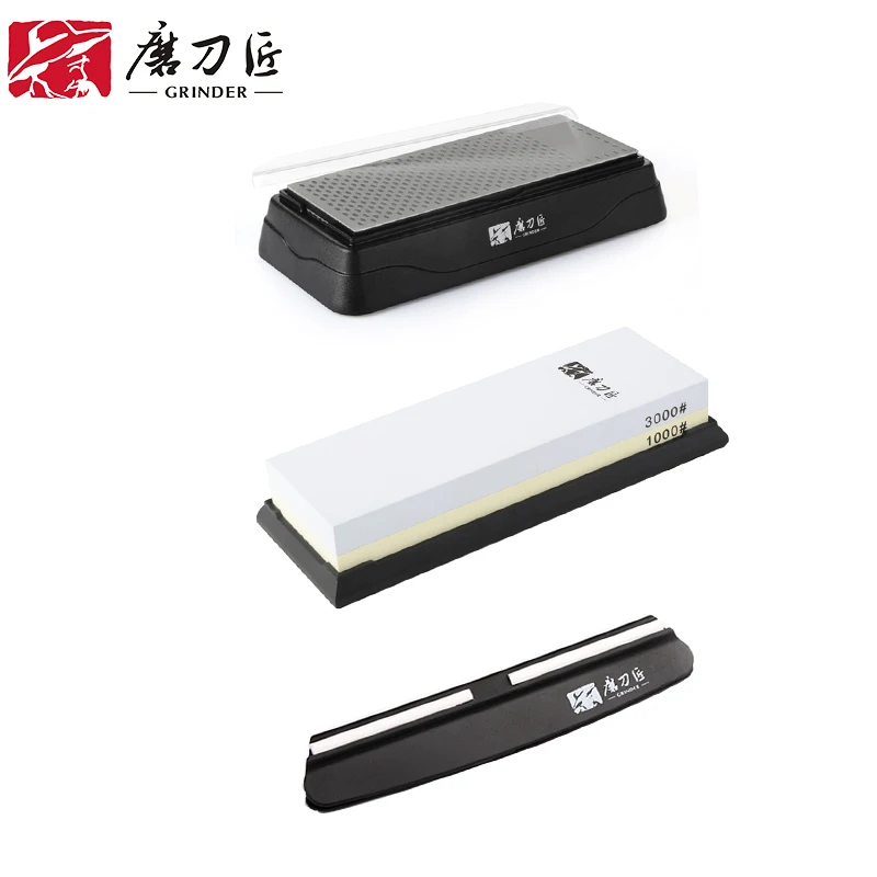  2pcsTAIDEA Knife Sharpener 360#/600# 3000#/1000# Corundum and Diamond double-side whetstone sharpen - 32505407734
