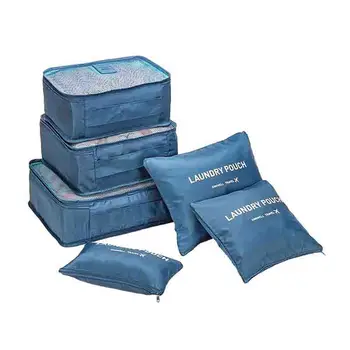 

6 PCS Organizer Bag For Travel Storage Bag Set Toy Portable Luggage Tidy Pouch Suitcase Packing Closet Divider Container Case