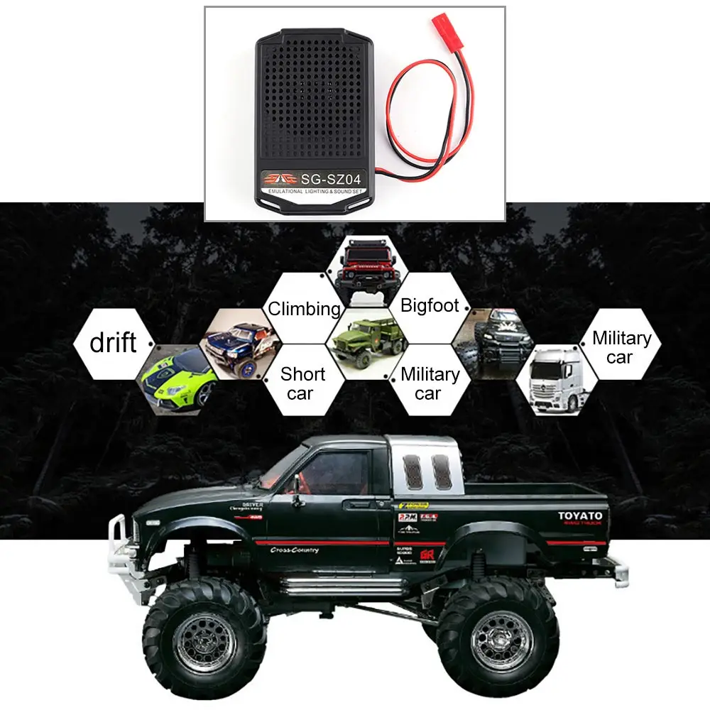 RC Truck Engine Sound Set with 2 Inch Loudspeaker for RC Car Traxxas TRX4 Tamiya XB HB D418 Racing Car Parts (4)