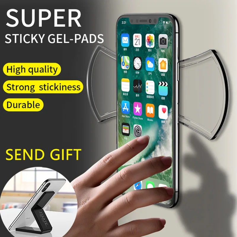 

Universal Magic fixate Nano Rubber No Trace Multi Function Wall Sticker Mobile Phone Holder Car Bracket pods Gel Pads for iPhone