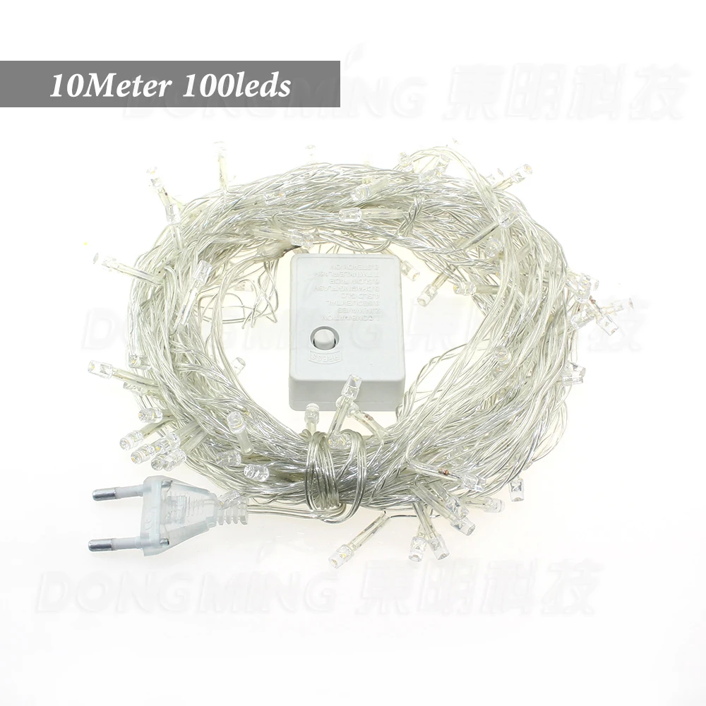 4pcs 100led 10M LED Christmas light Luminaria Home Party Wedding Decoration Fairy Light Lamp AC220V US