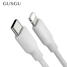 GUSGU PD Быстрая зарядка кабель для iPhone X 8 7 6 Тип C быстро Зарядное устройство кабель для 5 5S SE macbook кабель для iPhone 6 S Plus