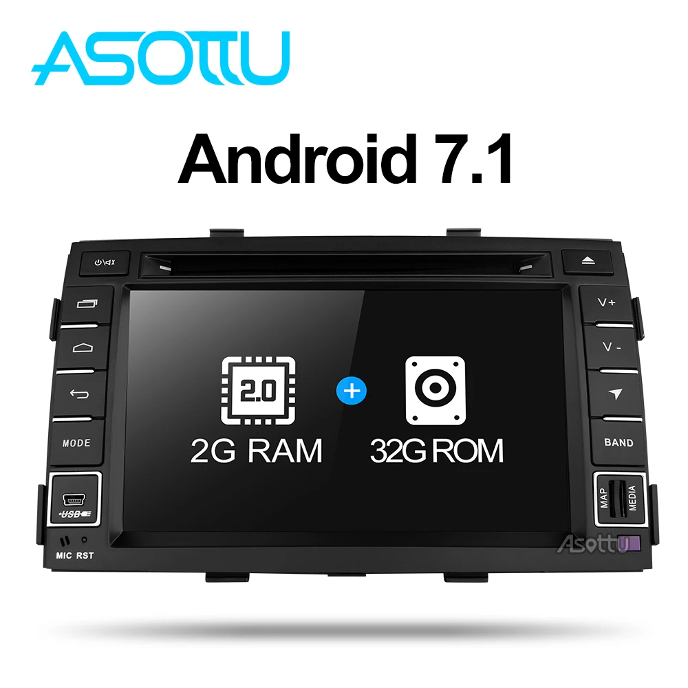 2 ГБ + 32 Android 7 1 четырехъядерный для kia Sorento 2009 2010 2011 2012 автомобильный dvd-плеер