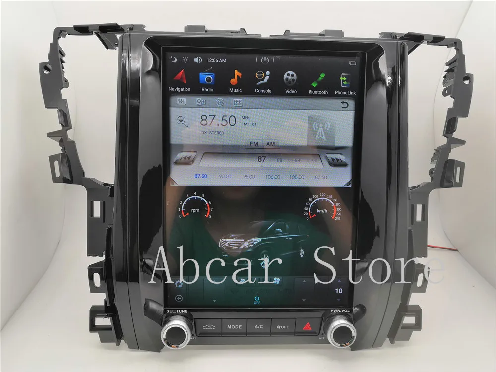 Best 12.1 Tesla style Android 8.1 Car dvd player GPS Navigation For Toyota alphard Vellfire 30 series 2015-2018 multimedia radio PX6 1