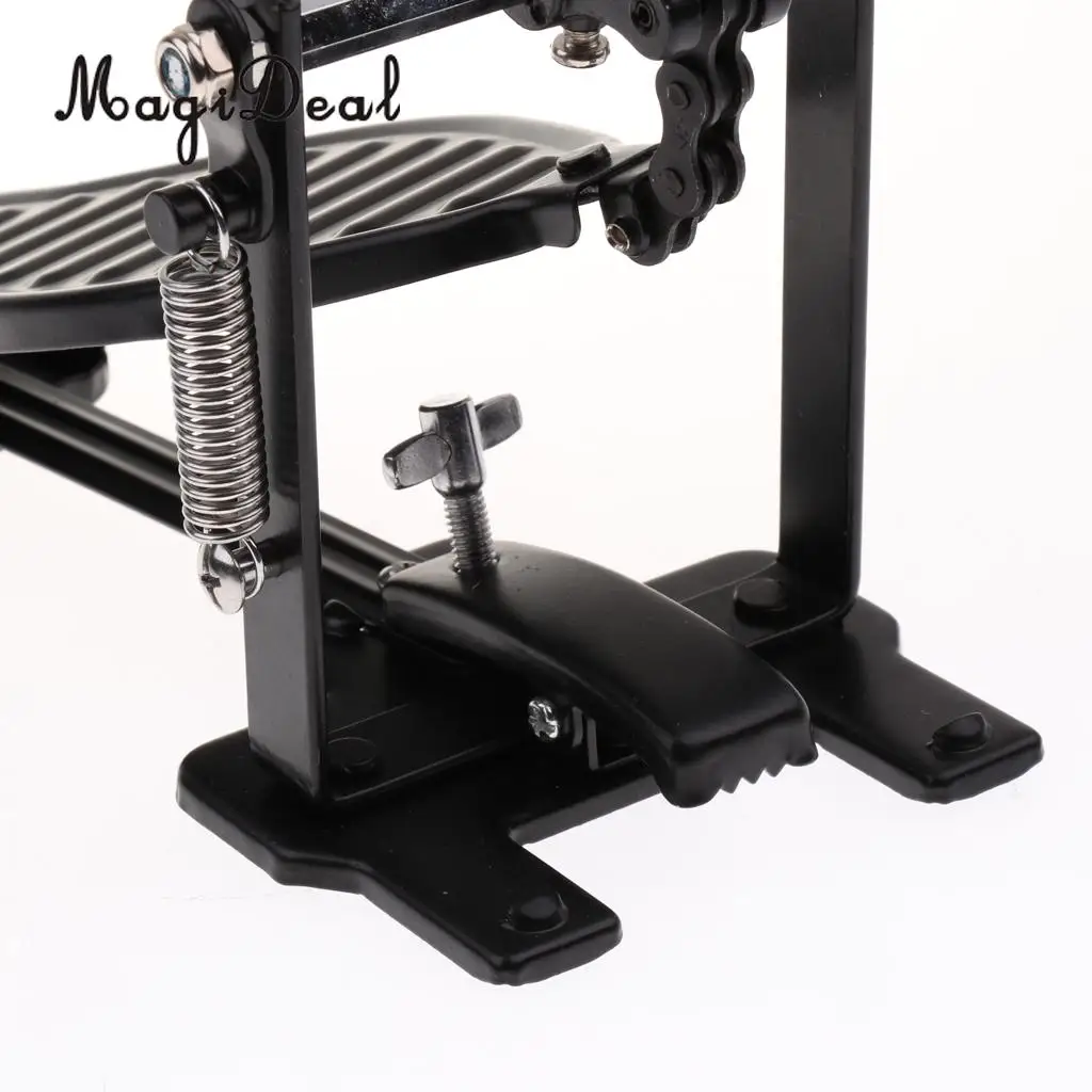 Aluminium Alloy Single Spring Bass Drum Pedal Adjustable Stroke with Drum Wool Beater For Percussion Replacement Accessories