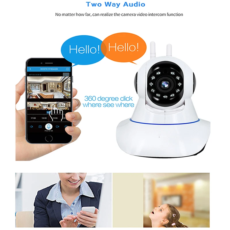  Wsdcam 1080P IP Camera Wireless Home Security Camera Surveillance Camera Wifi Night Vision CCTV Cam - 33014910401