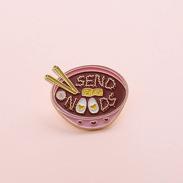 Joyería QIHE, Pin de fideos, tazón de fideos, Pin esmaltado Ramen Noodles, pines de solapa, broches de sopa japoneses, joyería de cultura japonesa Joyería QIHE, Pin de fideos, tazón de fideos, Pin esmaltado Ramen Noodles, pines de solapa, broches de sopa japoneses, joyería de cultura japonesa