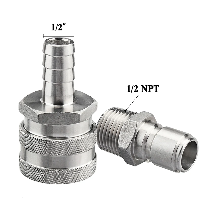 Billige Edelstahl Weiblichen Schnell Trennen Set, 1 2 \